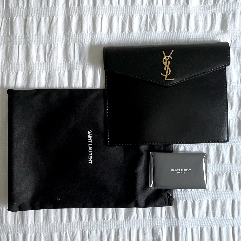 Saint Laurent | Leather Baby Uptown Pouch